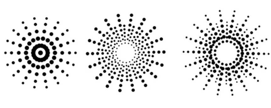 Radiating amplify icons