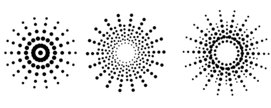 Radiating amplify icons